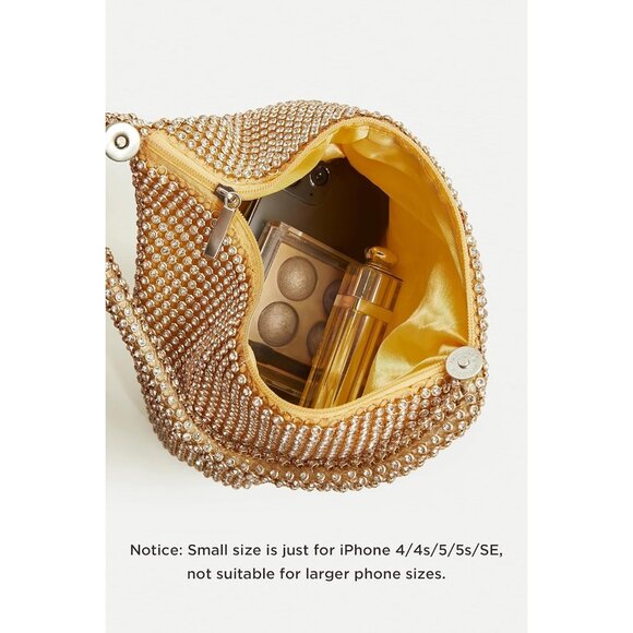 BABEYOND Rhinestone Clutch for Women Sparkly Triangle Purse 1920s Evening Bag - Picture 3 of 6